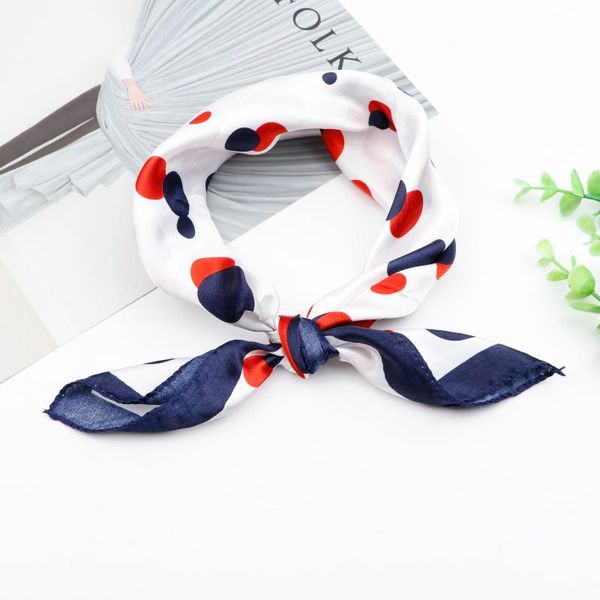 

neck ties square silk scarf 50x50cm women fashion print scarfs office lady spring summer headwear head hair tie band neckerchief, Blue;purple