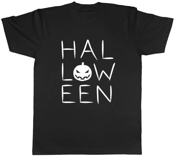 

spooky halloween mens womens ladies tee t shirt, White;black