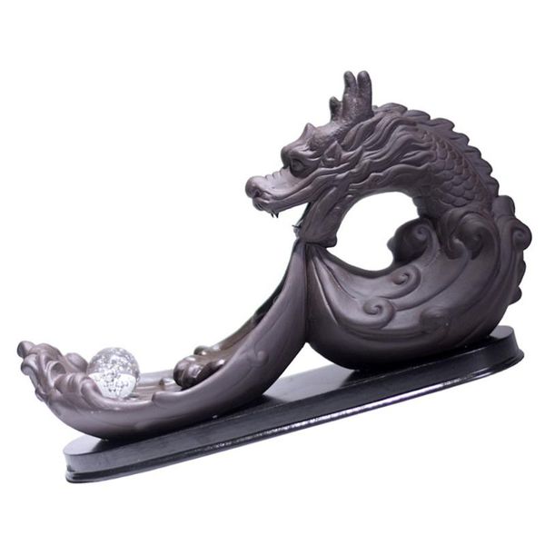 

fragrance lamps chinese dragon shape incense burner with led light antique furnace
