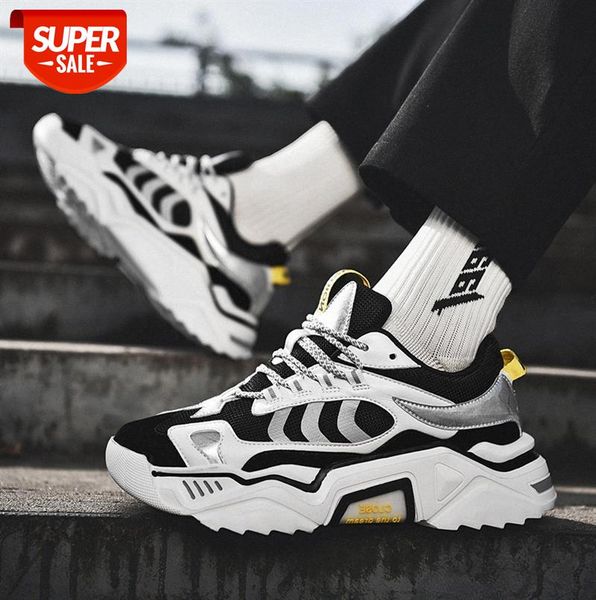 

men's high-quality thick-soled casual shoes, color matching old korean sports shoes #gg21