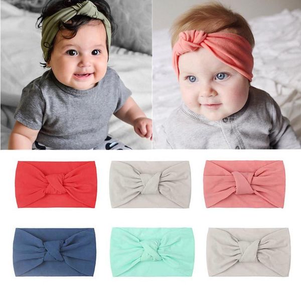 

hair accessories spring autumn baby headband soft elastic girl headbands solid color kids knit bands girls, Slivery;white