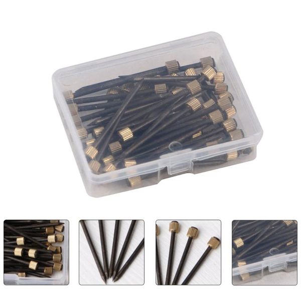 

set 50pcs boxed nails practical po frame picture hook (black) gift wrap