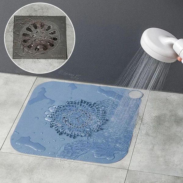 

other bath & toilet supplies 1pc floor drain cover silicone anti-blocking mat filter net anti-hair sewer deodorant bathroom