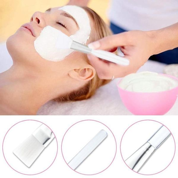 

eyebrow tools & stencils 3pcs/set mask bowl set with silicon stick spoon and crystal rod transparent brush diy facemask mixing tool kit skin