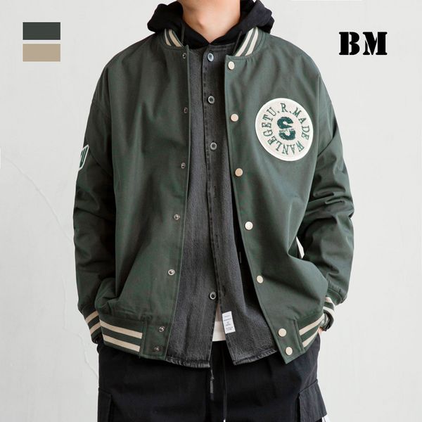 

men's jackets 2021 spring japanese streetwear fashion casual bomber jacket male korean hip hop baseball uniform kpop coat men clot, Black;brown