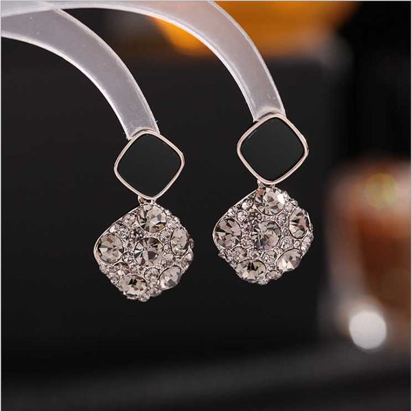 

dangle & chandelier 2021 simple square geometric earrings women, Silver