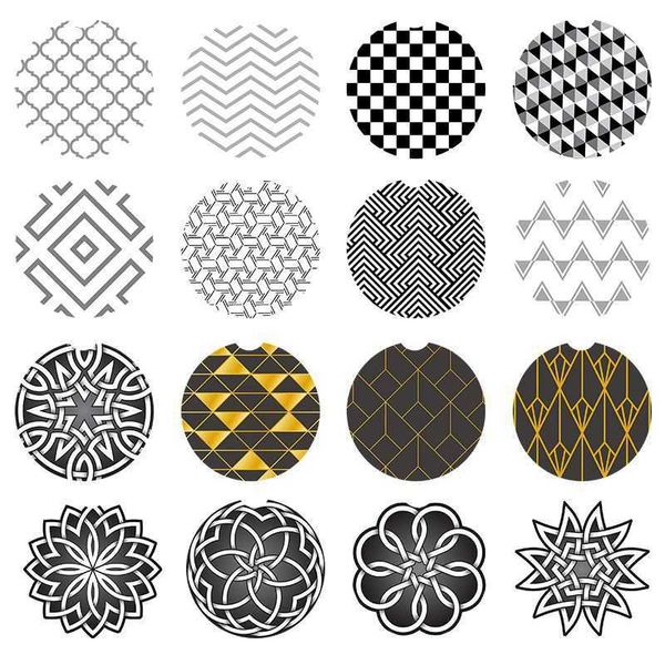 

Sublimation Blank Car Ceramics Coasters 6.6*6.6cm Hot Transfer Printing Coaster Blank Consumables Materials Factory Price