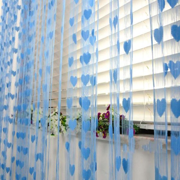 

curtain & drapes 100*200cm el home living room curtains romantic peach heart line wedding /love partition decorative hanging