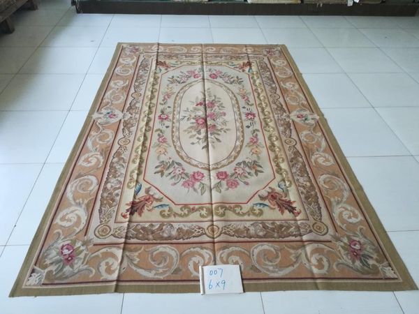 

carpets 8'x10' french aubusson weave rugs handmade woolen