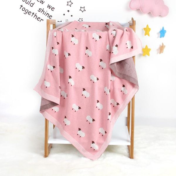

100x80cm new baby infant knitted basket blanket summer air conditioning toddler bedding quilt newborn super soft swaddles wrap blankets litt