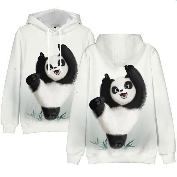 

men's hoodies & sweatshirts novelty chinese panda 3d men/women harajuku long sleeve hooded sweatshirt casual boys girls child clothing, Black