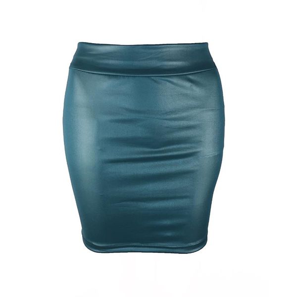 

skirts women high waist pencil wrap skirt bodycon black faux leather mini clubwea