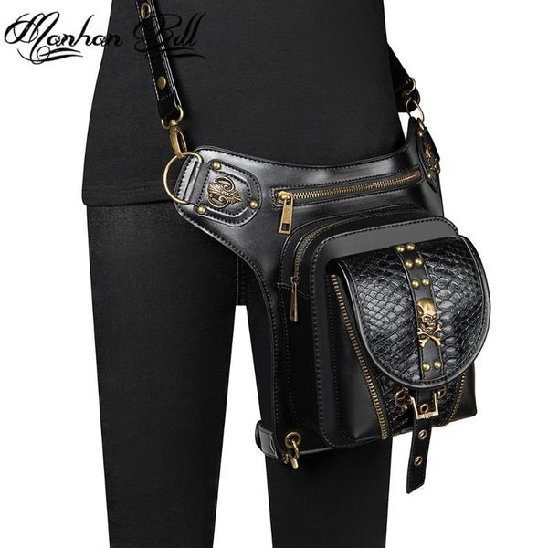 

waist bags 2021 bag female steam age retro design pu women's shoulder halloween outdoor riding tactical