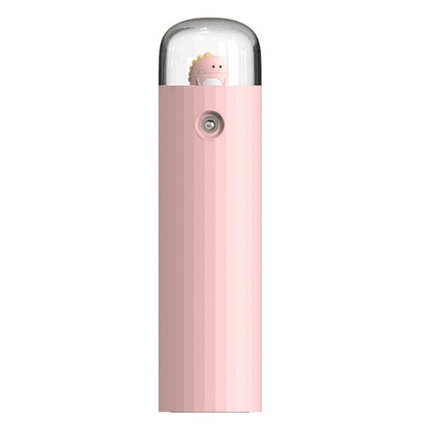 

electric fans t8df mini unicorns handheld fan magical wand style spray w/ backup power bank usb rechargeable for travel