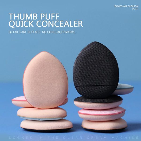 

sponges, applicators & cotton 1pc fingertip mini puff finger sponge cosmetic concealer pressed powder make up tools accessories water-drop s