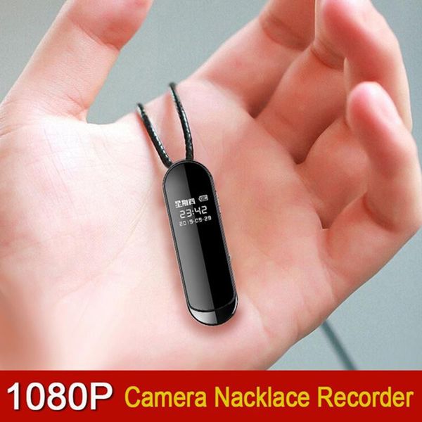

arrival awesome mini camera with display back clip video voice recorder wearable sport dv dvr metal cameras