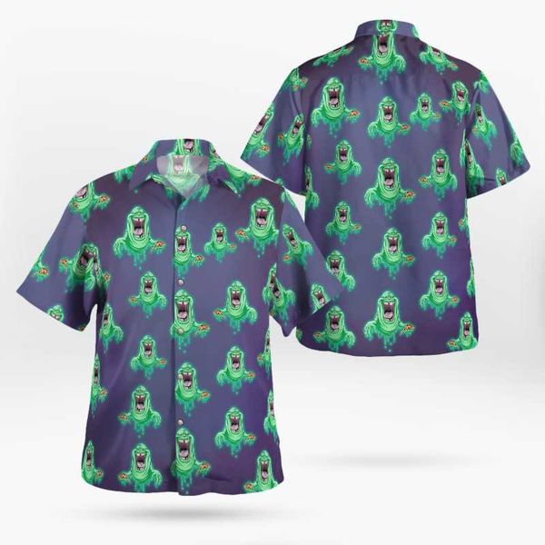 

men's casual shirts 2021 3d printing anime hawaii men summer short sleeved beach shirt oversize camisa masculina 5xl-95, White;black