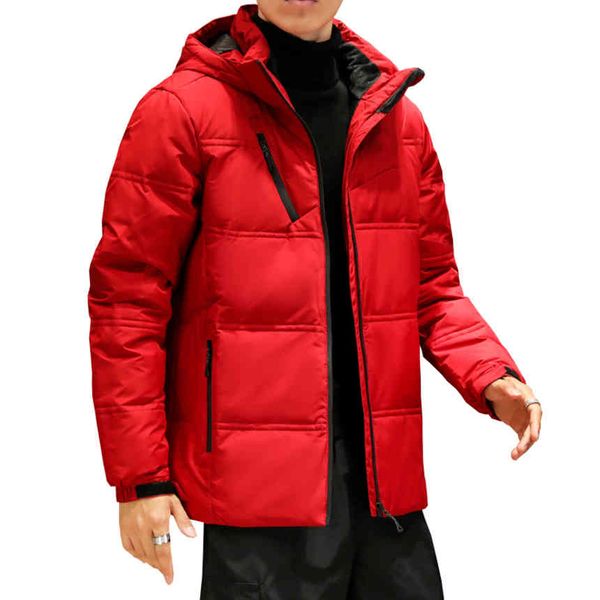 

men's et, high-grade thick warm coat, white duck down et., Black