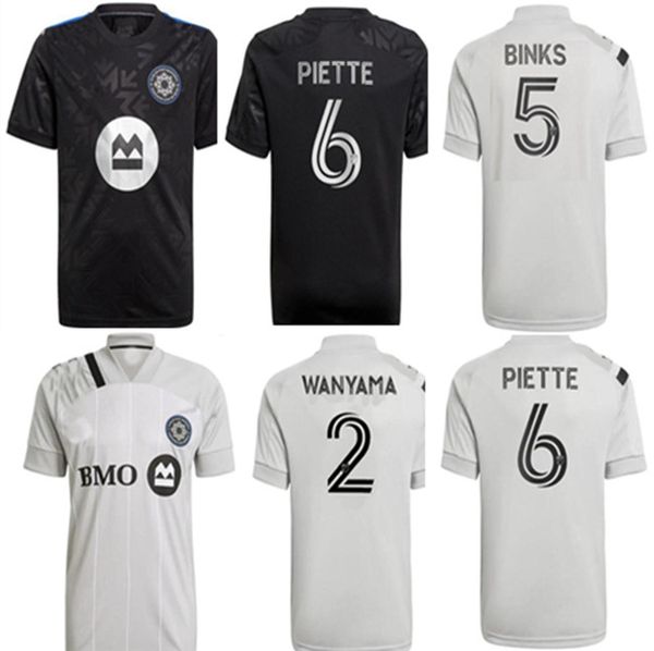 

high-quality 20 21club de foot montreal home away cf montreals soccer jerseys impact 21 22 aways wanyama mihailovic piette quioto, Black;yellow