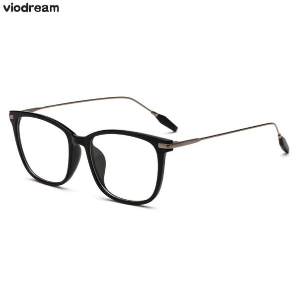 

viodream plastic titanium retro full tr90 glasses prescription eyewear frames vintage eyeglass oculos de grau fashion sunglasses, Black