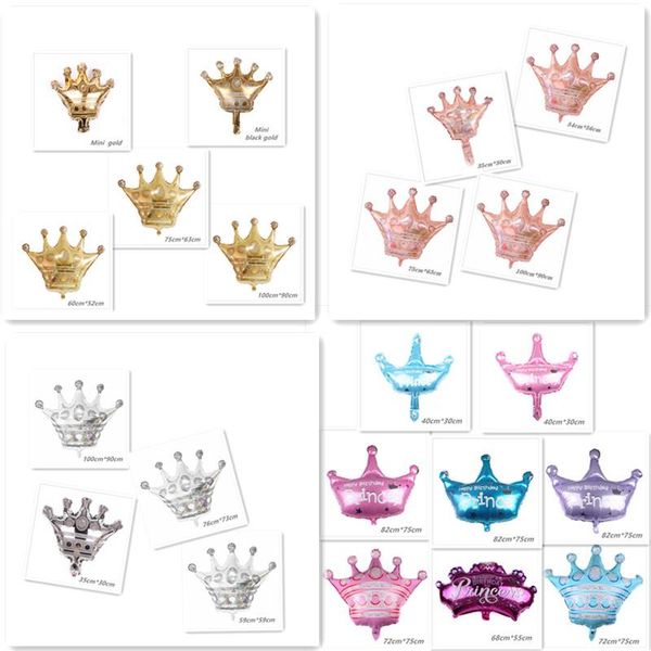 

party decoration balloon crown aluminum film birthday baby shower bar