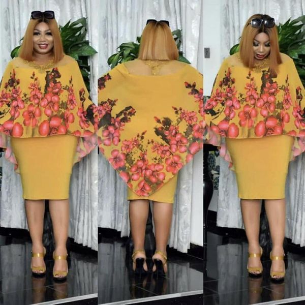 

ethnic clothing spring and autumn african women long sleeve printing knee-length dress print dresses clothes for, Red