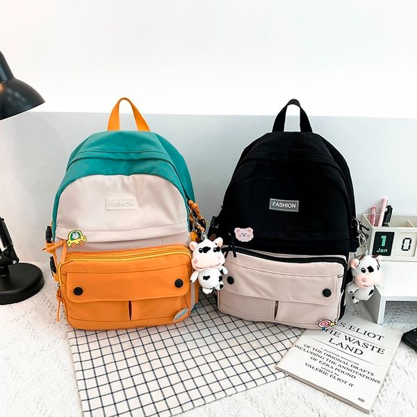 

backpack women's school bag, airtight nylon backpack, wear resistant, high-capacity, fashionable, for students l1h7