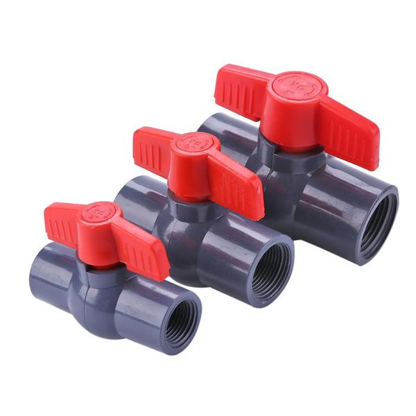 

plastic two-way ball valve garden watering aquarium irrigation connector equipments