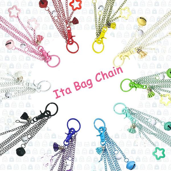 

bag parts & accessories ita jk uniform chain decoration candy colors stars bells adjustable diy hanging for, Black