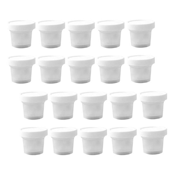

disposable cups & straws 20pcs 100ml dessert ice cream with lid jelly pudding