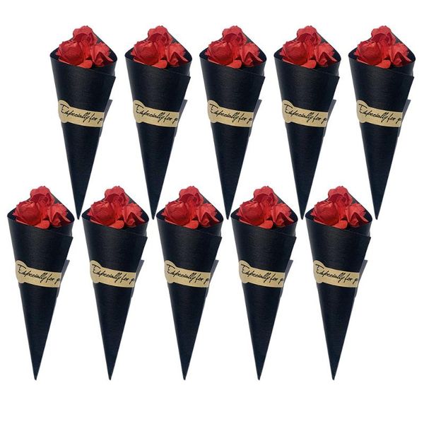 

mini dried flower bouquet birthday valentine's day gift rose wrap