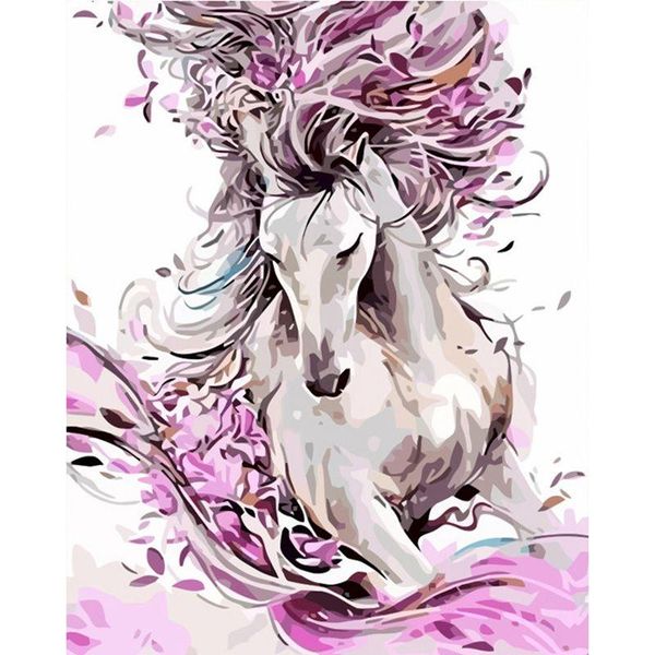 

paintings painting by numbers colorful style horse animals diy digital modern wall art picture for home decor 40x50cm frame