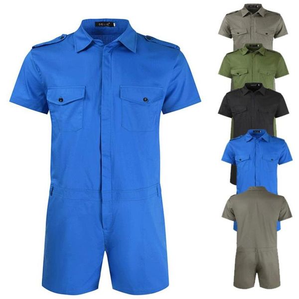 

men's tracksuits men jumpsuit suits clothing fashion sports short sleeves shorts casual, Gray