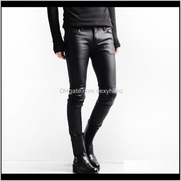 

wholesalepersonalized mens japanese harajuku punk rock coat korean slim jeans pants m23 uc2kl 5oewn, Blue