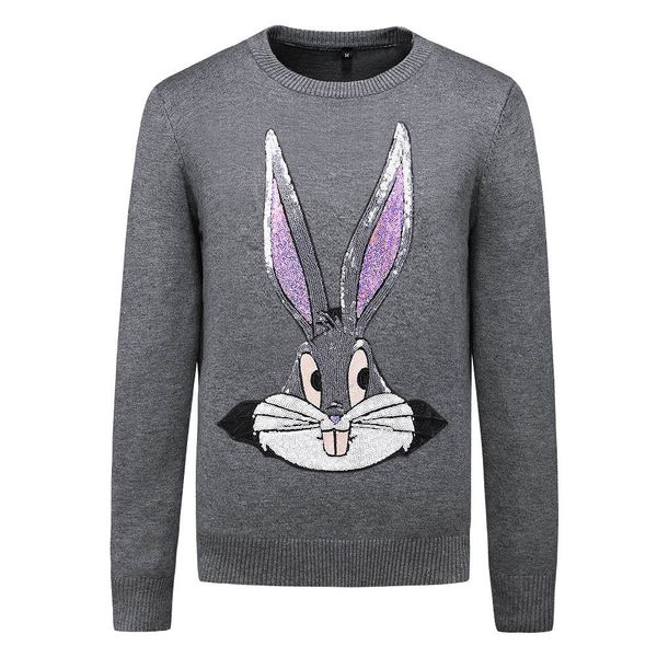 

men's hoodies & sweatshirts informal embroidered diamond perforated sweater, luxury rabbit asian large, drake # e1202121, Black