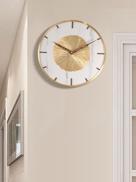 

nordic mute wall clock vintage creative roman numerals metal living room duvar saati decorative clocks bk50bg