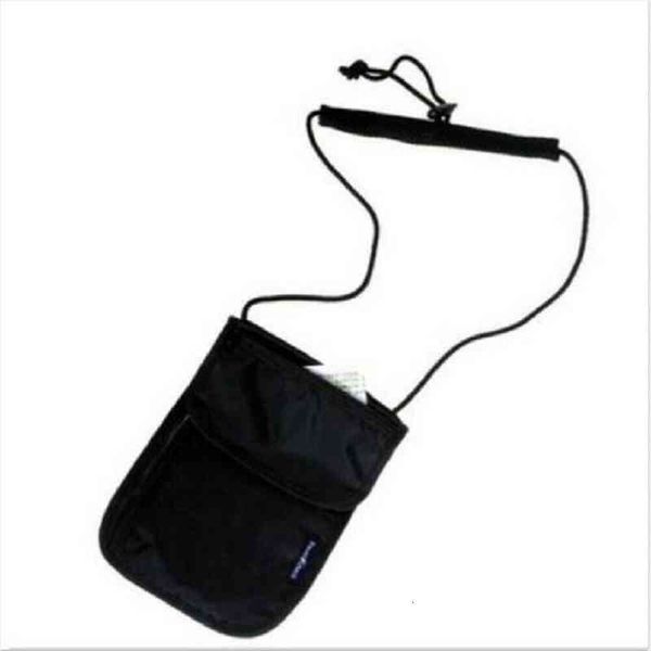 

security portable travel wallet casual nylon solid zipper passport holder neck shoulder small document bag style, Red;black