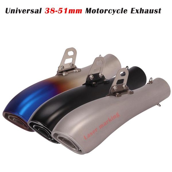 

motorcycle exhaust system universal fire torch escape left & right for v3 s1000r cbr250 z250 z1000 r6 r1 modify 60mm muffler db killer