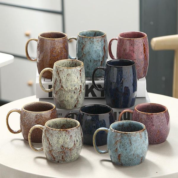 

mugs ceramic mug leisure water cup breakfast simple retro fashion coffee
