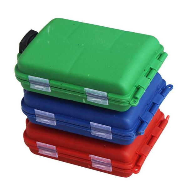 

3pcs portable waterproof fishing tackle boxes compartments storage case accessories