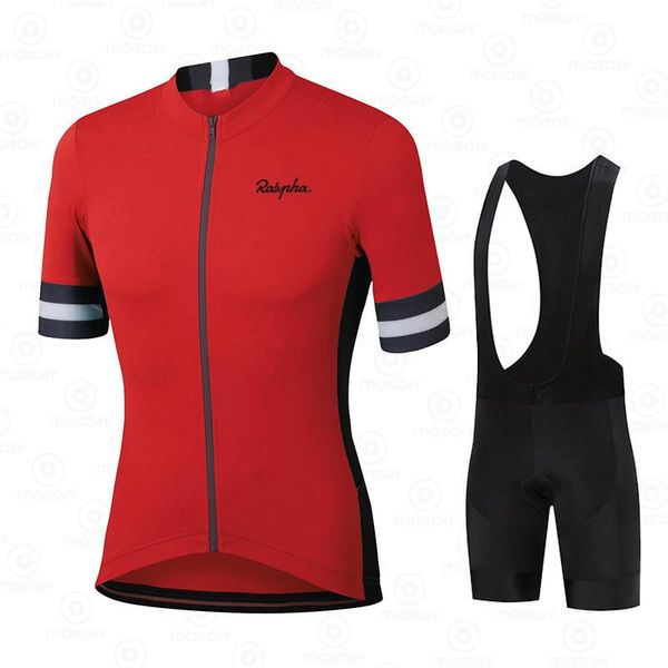 

racing sets raphaful 2021 cycling jersey set women summer bike clothes ropa ciclismo bicycle uniforme maillot quick dry 19d gel pad nwful, Black;blue