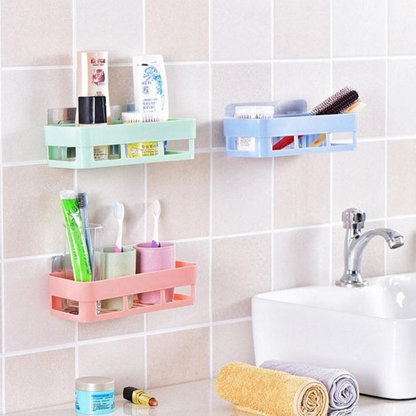 

hooks & rails multifunction shelf sponge drain rack bathroom storage suction holder kitchen organizer sink accessories bath baskets