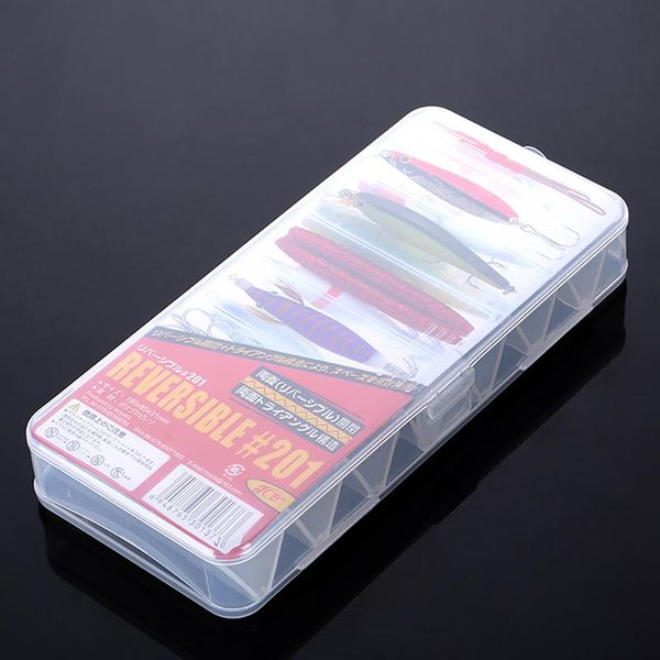 

fishing accessories fish lures hard cases 14 compartments double sided spinner plastic useful multi-function tackle box storage tool