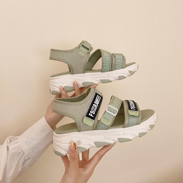 

dress shoes tuinanle sandals women 2021 summer beige adjustable hook loop chunky female wedges platform sandalia feminina, Black