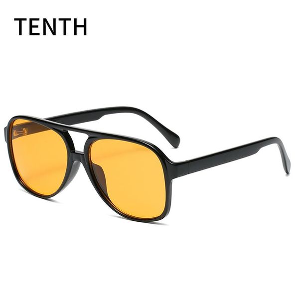 

sunglasses classic pilot women and man large aviation double beam uv400 sun glasses, White;black