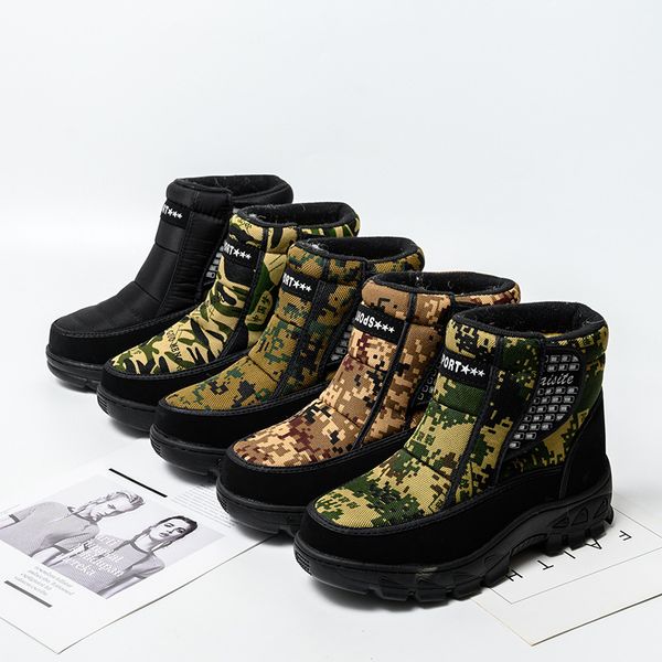 

winter camouflage boots for men, Black