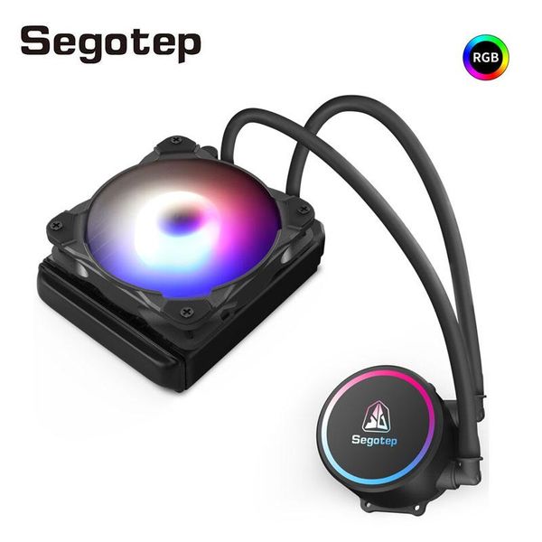

fans & coolings segotep cpu water cooling integrated radiator cooler 120mm 12v 4pin efficient for intel lga 2066 2011 1200 115x amd
