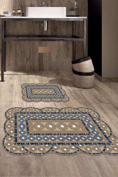 

60x90 - 50x60 rast digital bath mat laser cut toilet seat set 2 tykzb-180 mats