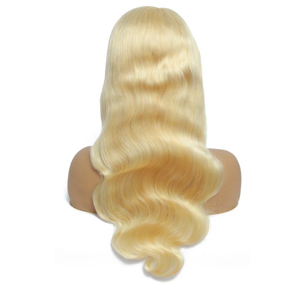 

#613 blonde 13x4 13x1 lace front human hair wigs, Black;brown