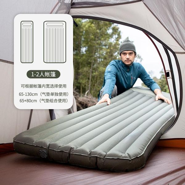 

outdoor pads 2021 9cm inflatable sleeping pad with pillow air mattress moisture-proof